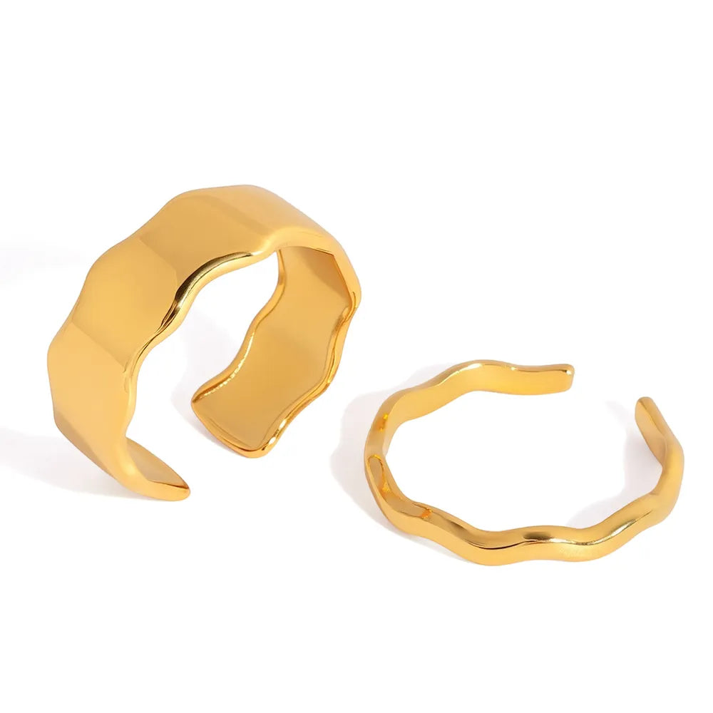 Wavey Ring Stack