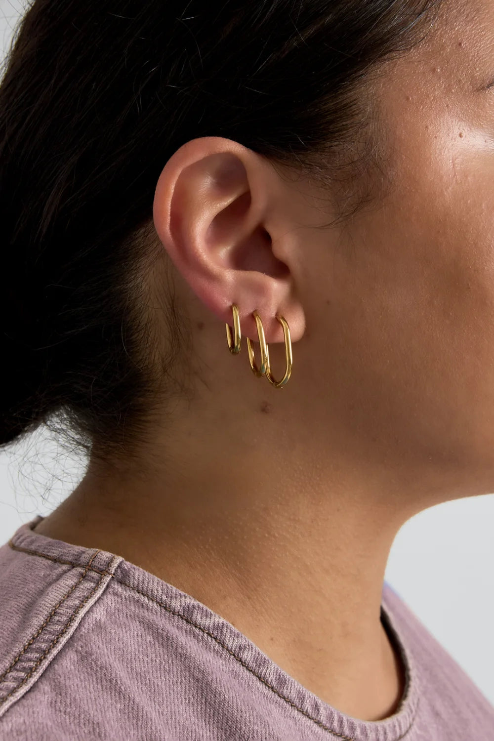 Plain Oval Hoops