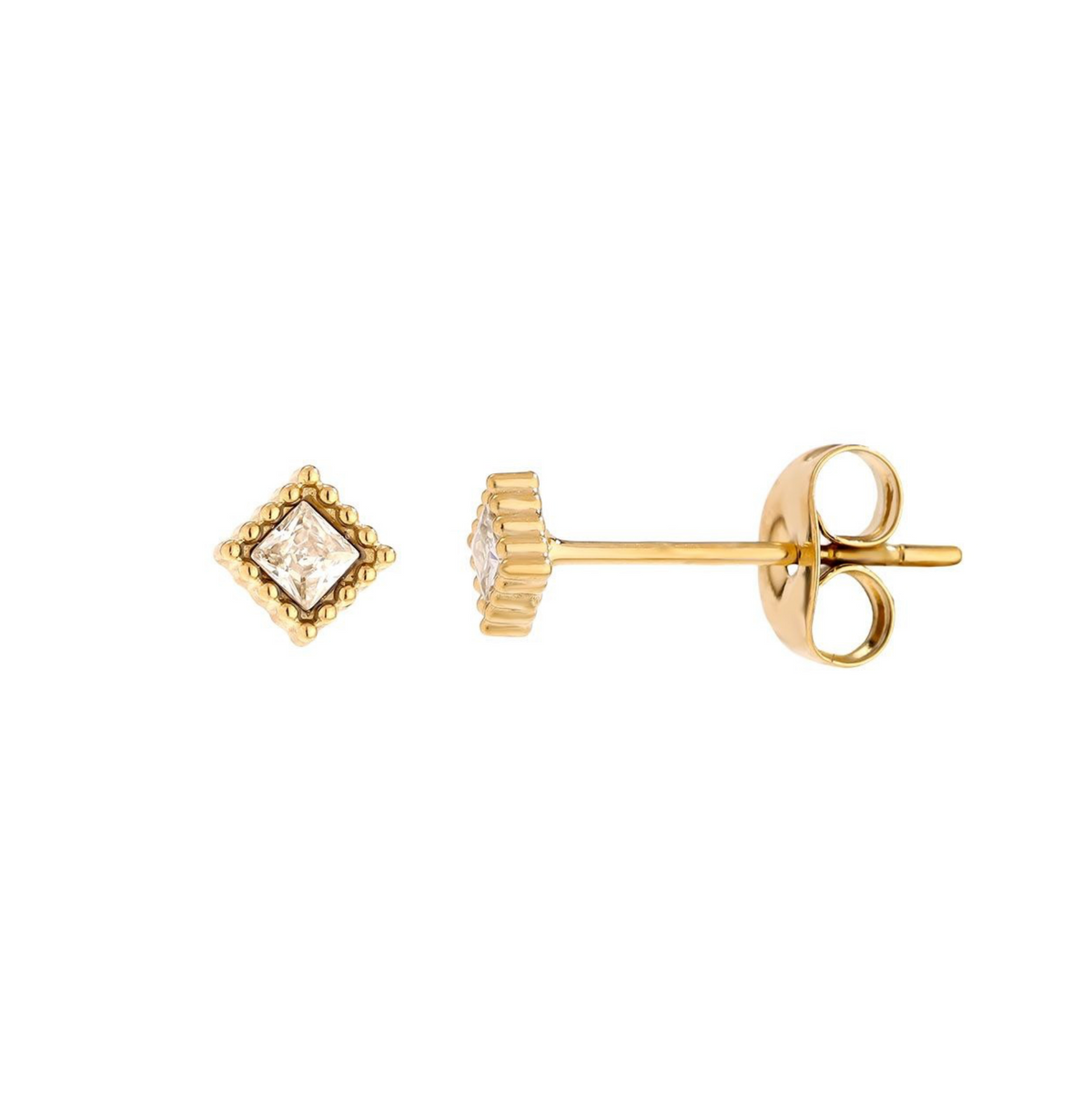 Shiny Cube Studs