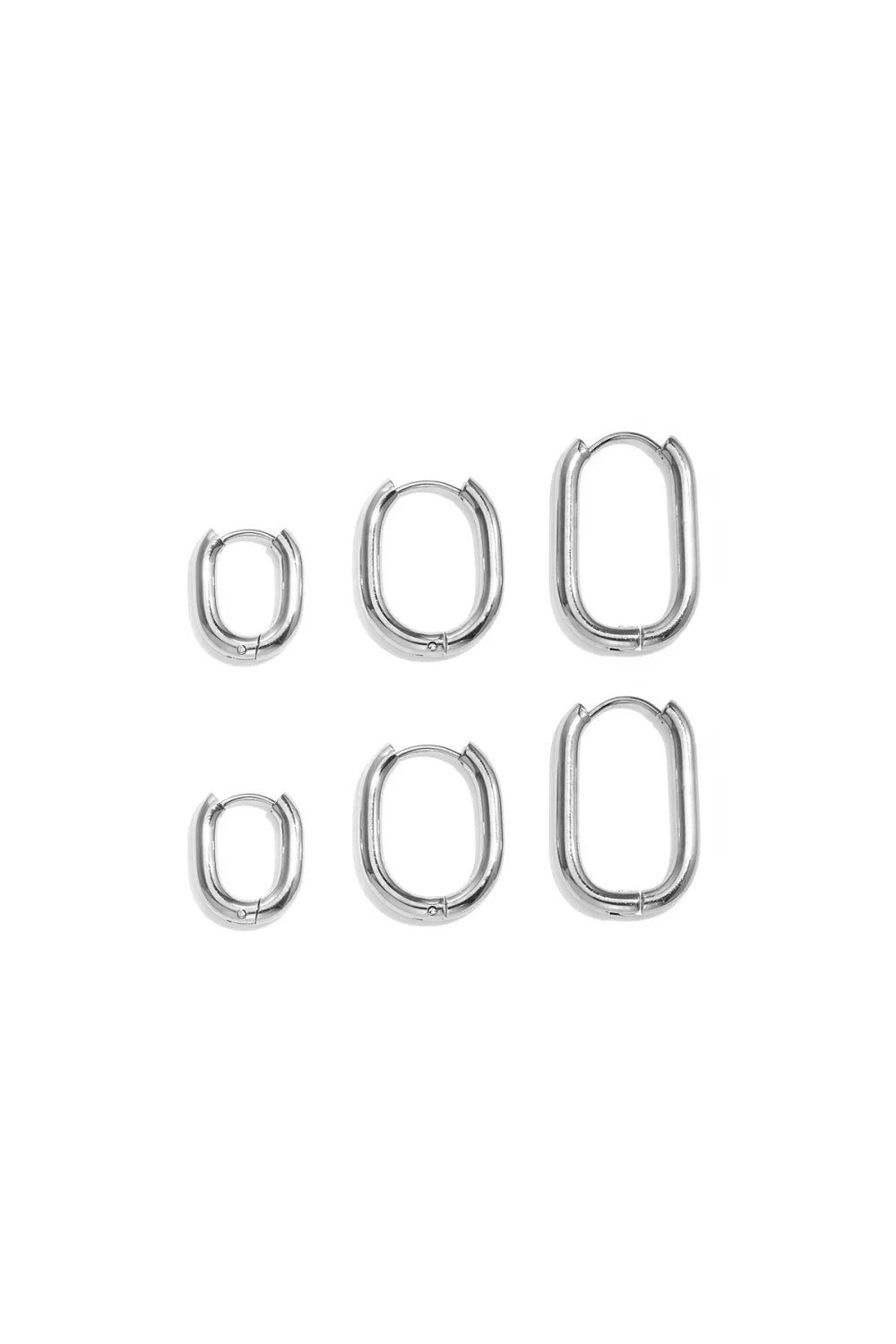 Thick Plain Oval Hoops