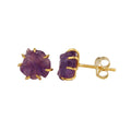 Raw Gemstone Studs