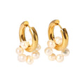 Circulo Perlas Hoops