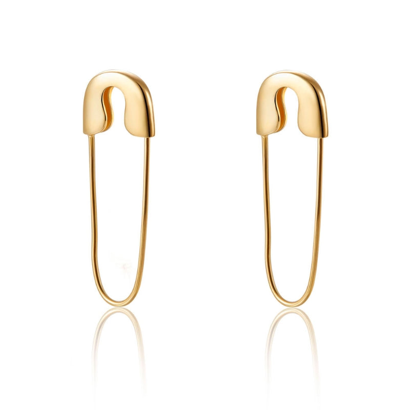 Safety Pin Hoops