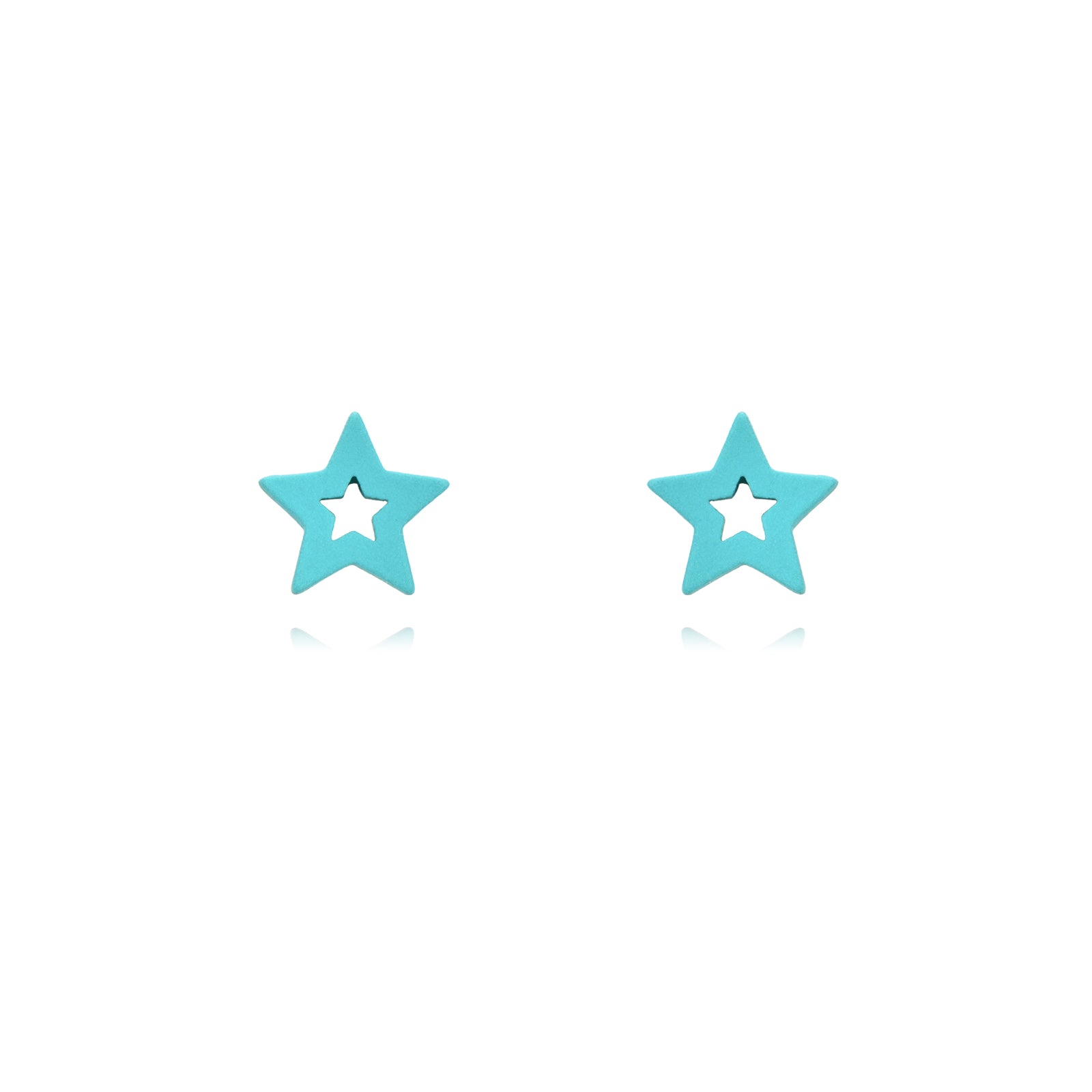 Colourful Star Studs