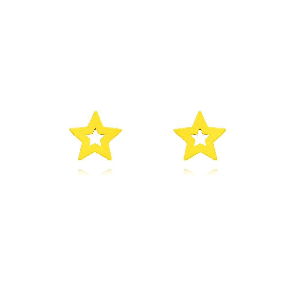 Colourful Star Studs