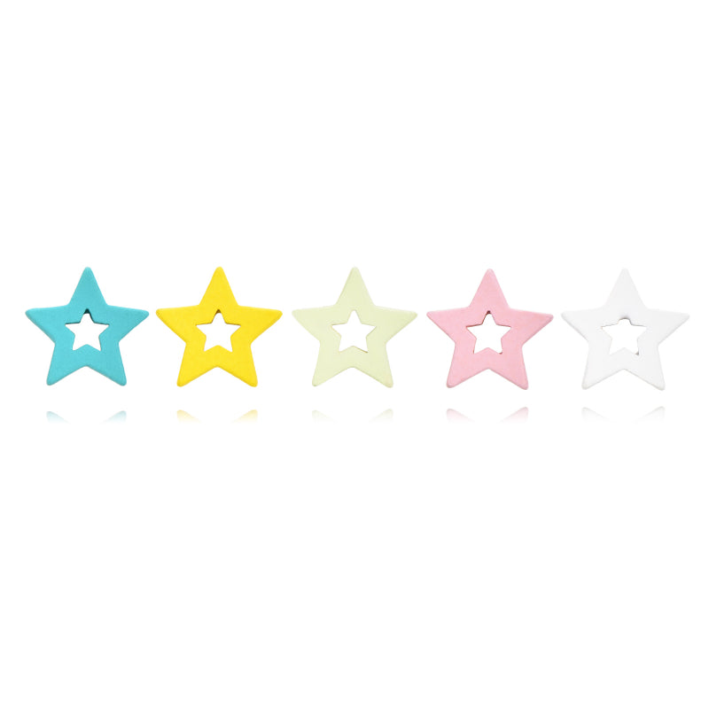 Colourful Star Studs