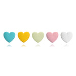 Colourful Heart Studs