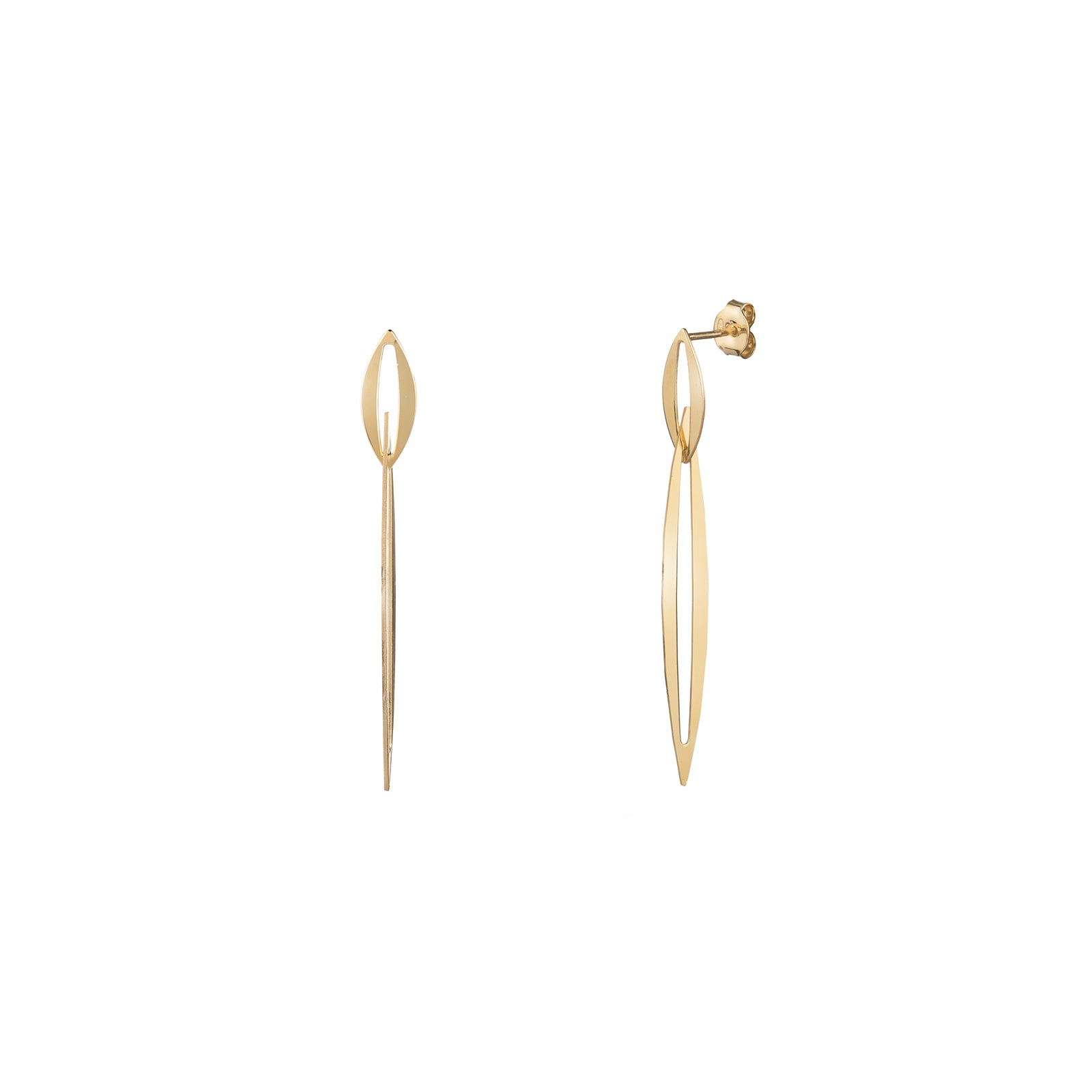 Double Oval Link Earrings