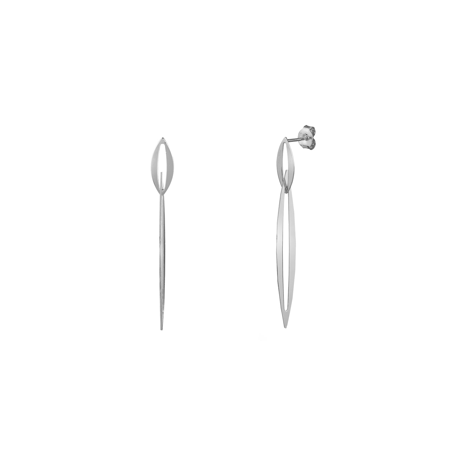 Double Oval Link Earrings
