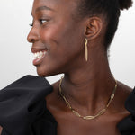 Double Oval Link Earrings