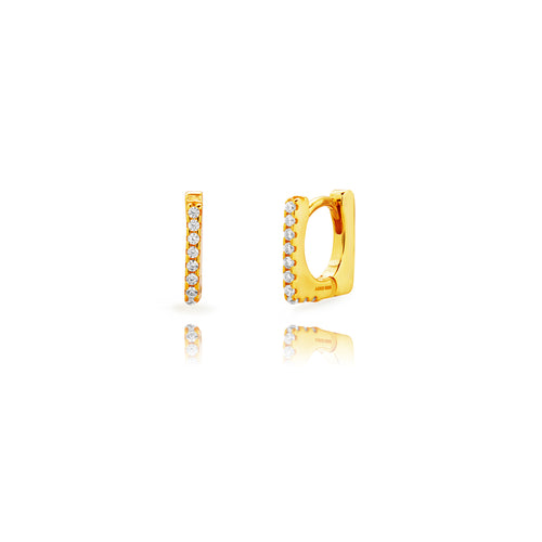 Shiny Square Hoops