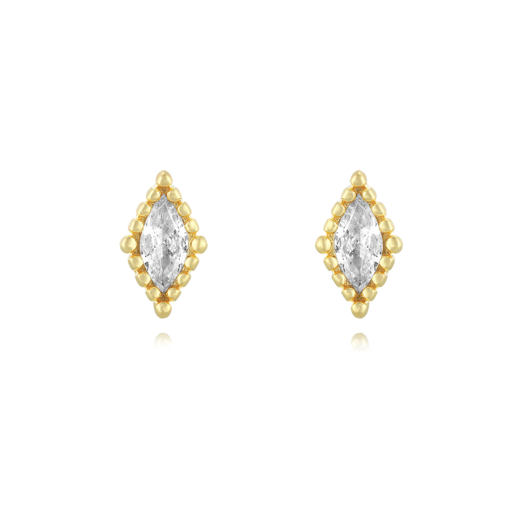 Shiny Rhombus Studs