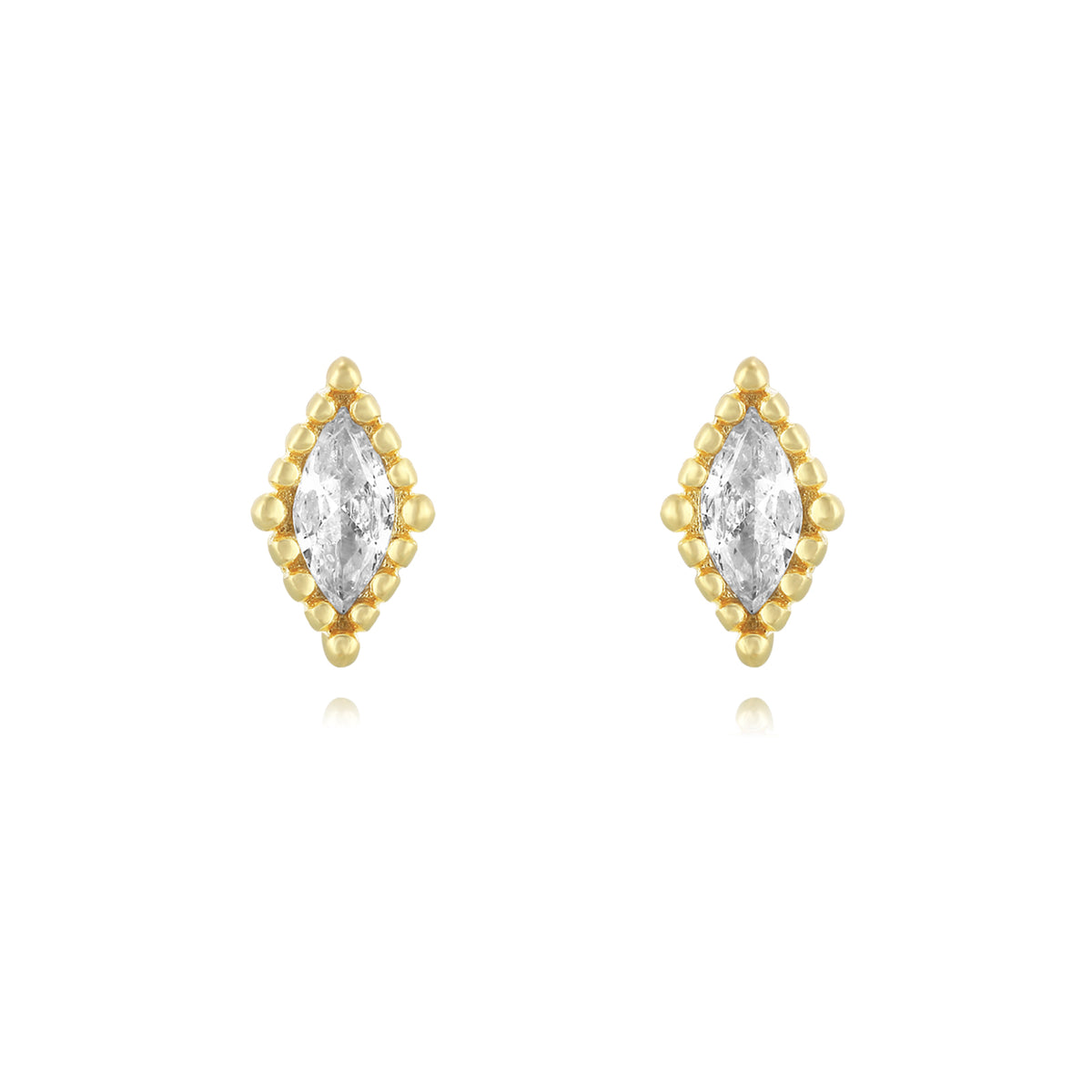 Shiny Rhombus Studs