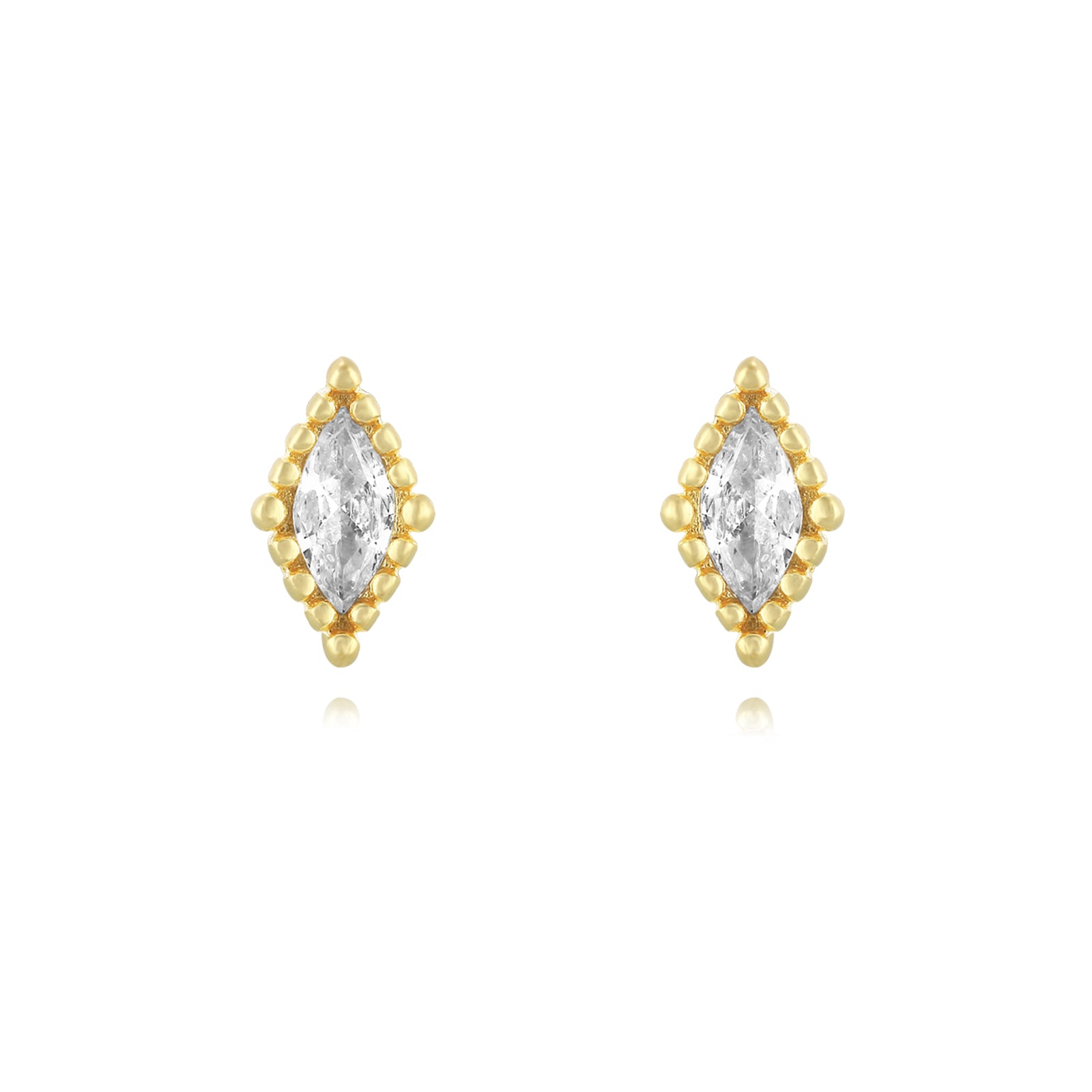 Shiny Rhombus Studs