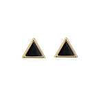 Colorful Triangle Studs