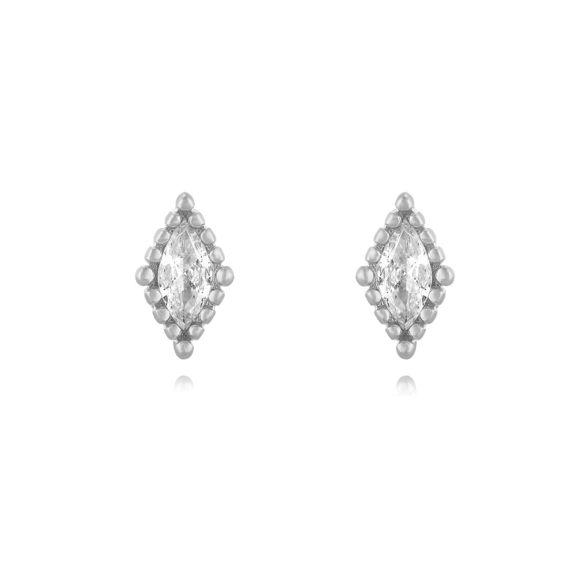 Shiny Rhombus Studs