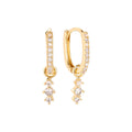 Shiny Diamond Hoops