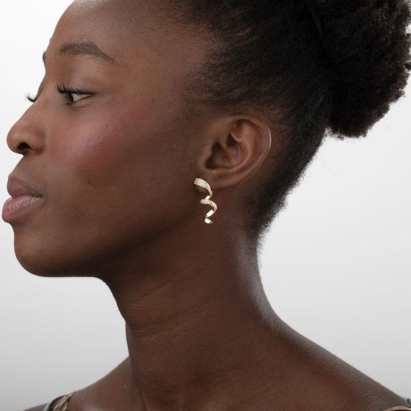 Elegant Spiral Earrings