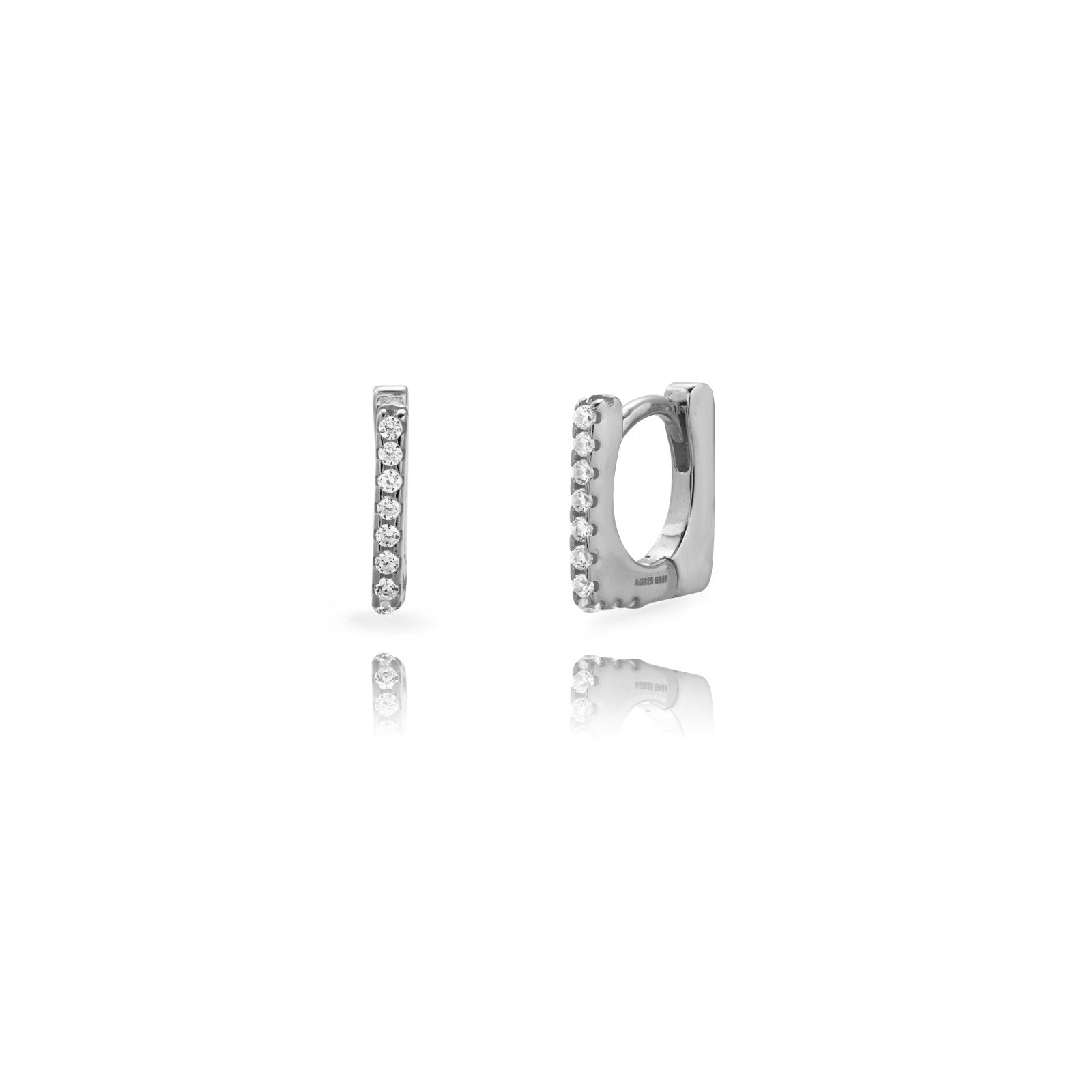 Shiny Square Hoops