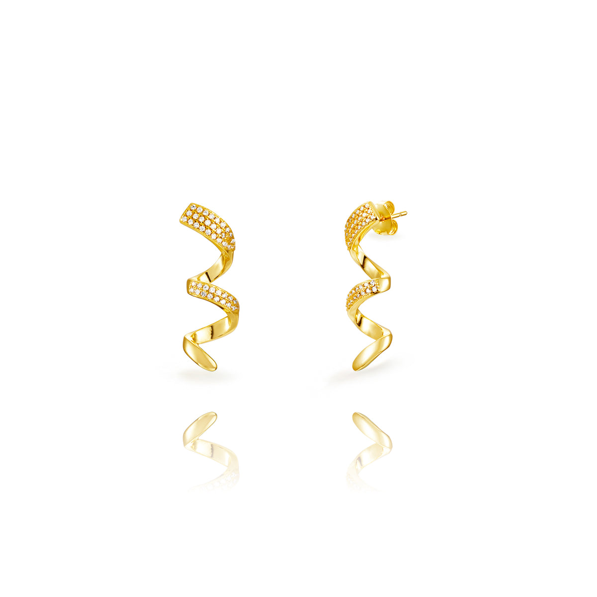 Elegant Spiral Earrings