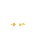 Double Heart Studs
