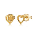 Bubble Heart Studs