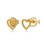 Bubble Heart Studs