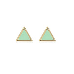 Colorful Triangle Studs