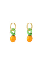Glassy Orange Hoops