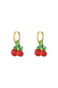 Glassy Cherry Hoops