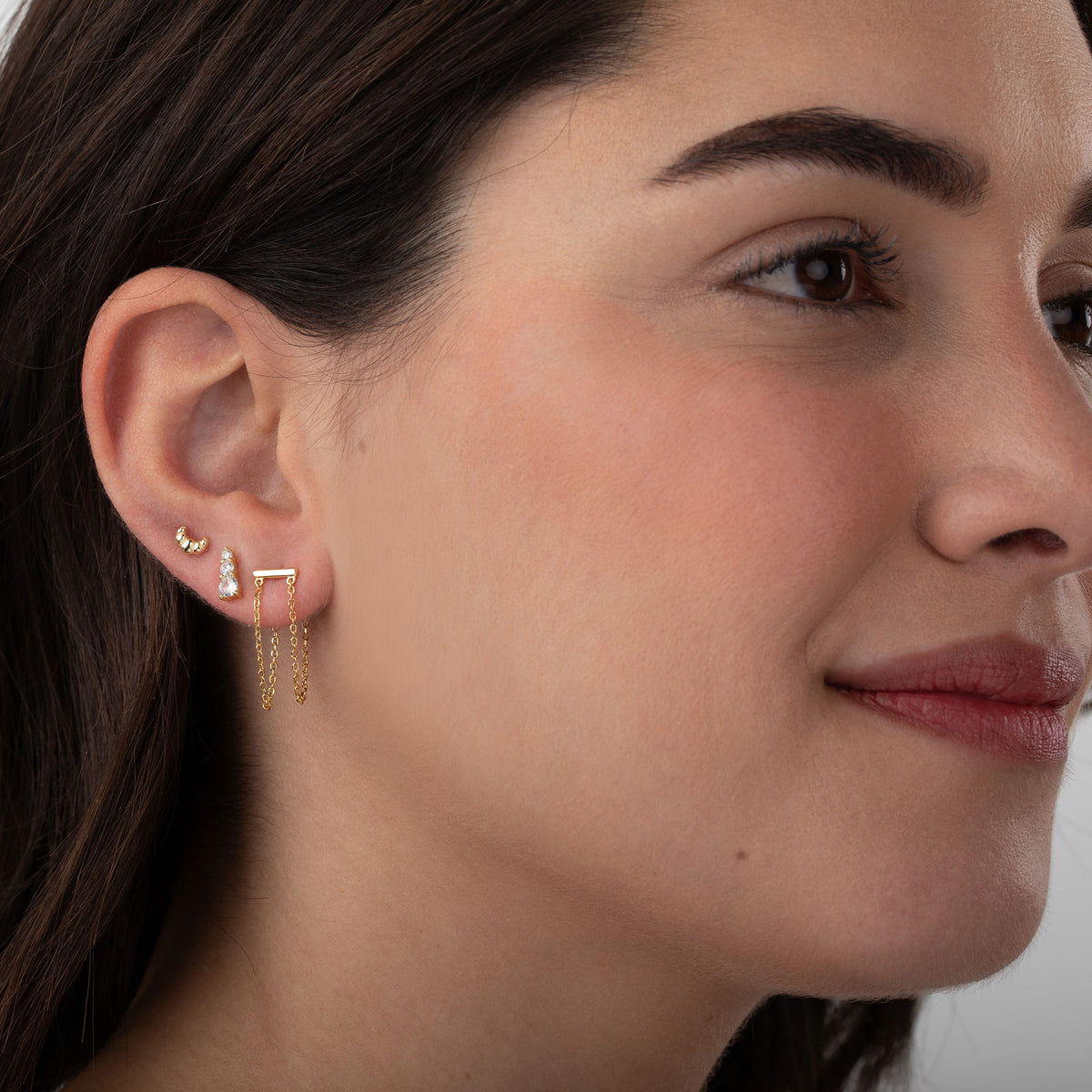 Croissant Studs